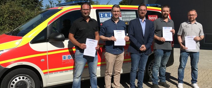 von links: Dr. Albrecht, Dr. Conrad, Hr. Mathis, Dr. Schröder, Hr. Dresen