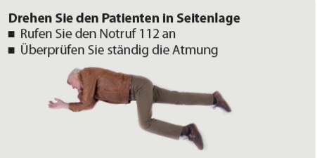 Patient in stabiler Seitenlage Patient in stabiler Seitenlage